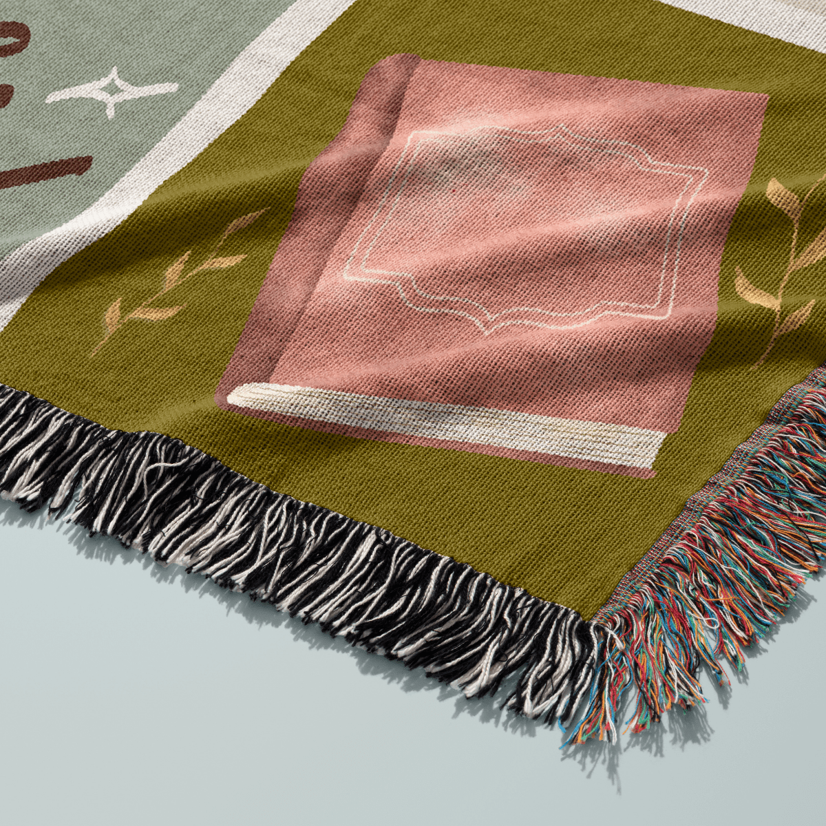 Escape Reality – Book Tree Woven Blanket - Offbeat Opulence