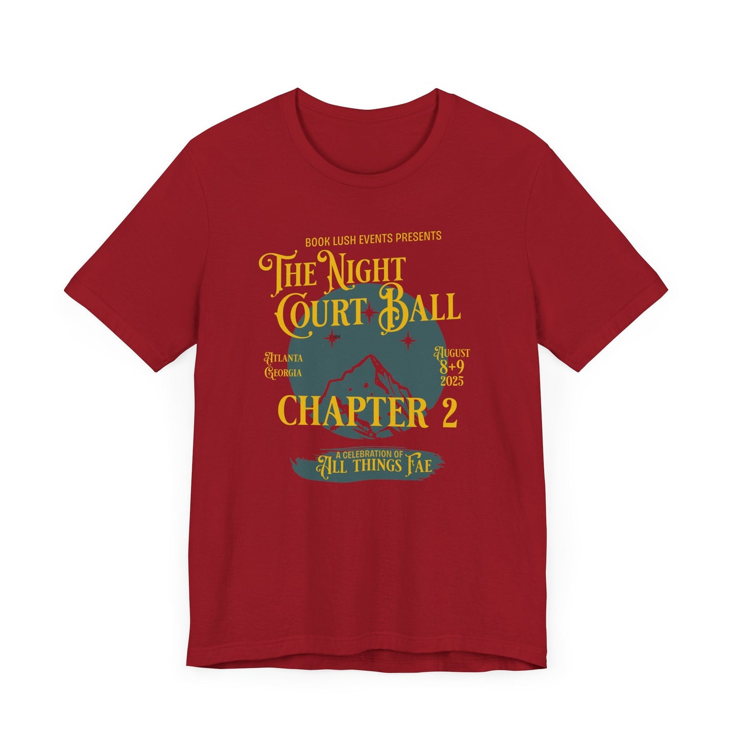 Night Court Ball: Chapter 2 Tee – Fantasy Music Festival Poster Style - Offbeat Opulence