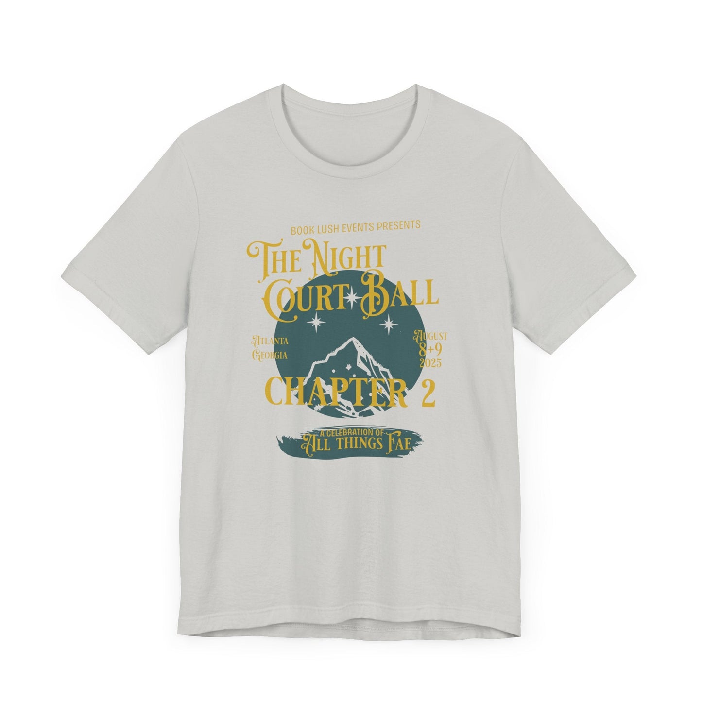 Night Court Ball: Chapter 2 Tee – Fantasy Music Festival Poster Style - Offbeat Opulence