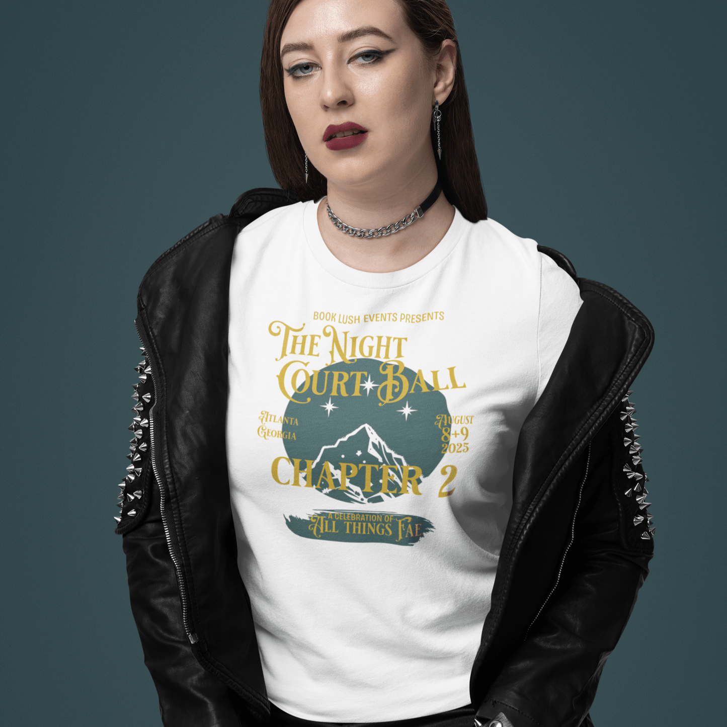 Night Court Ball: Chapter 2 Tee – Fantasy Music Festival Poster Style - Offbeat Opulence