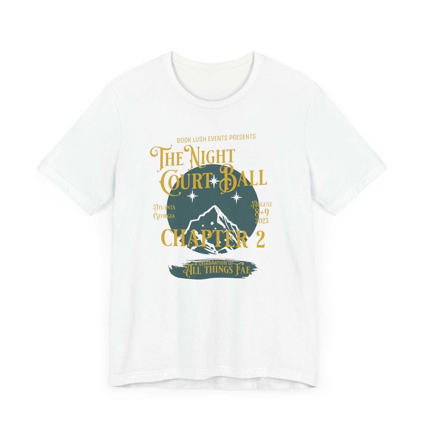 Night Court Ball: Chapter 2 Tee – Fantasy Music Festival Poster Style - Offbeat Opulence