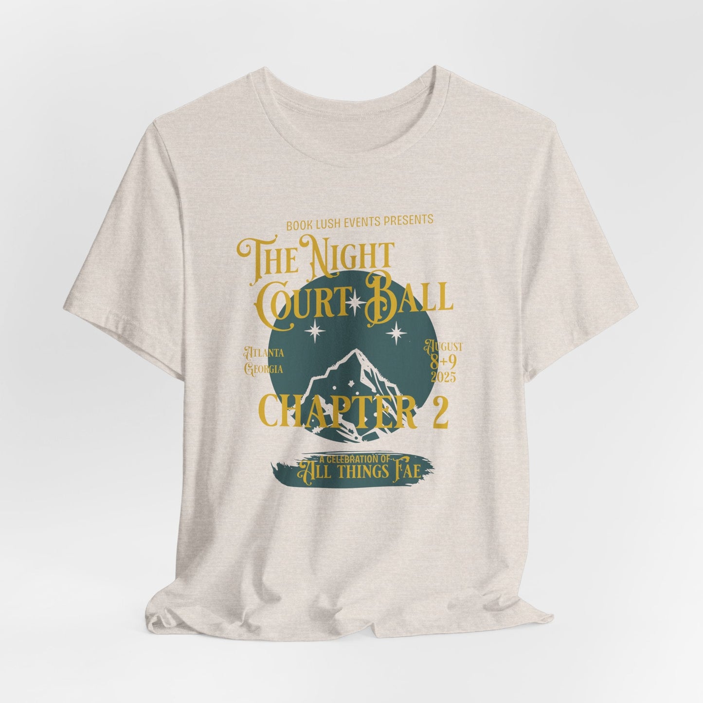 Night Court Ball: Chapter 2 Tee – Fantasy Music Festival Poster Style - Offbeat Opulence