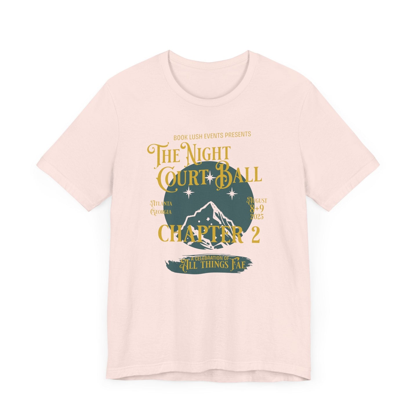 Night Court Ball: Chapter 2 Tee – Fantasy Music Festival Poster Style - Offbeat Opulence