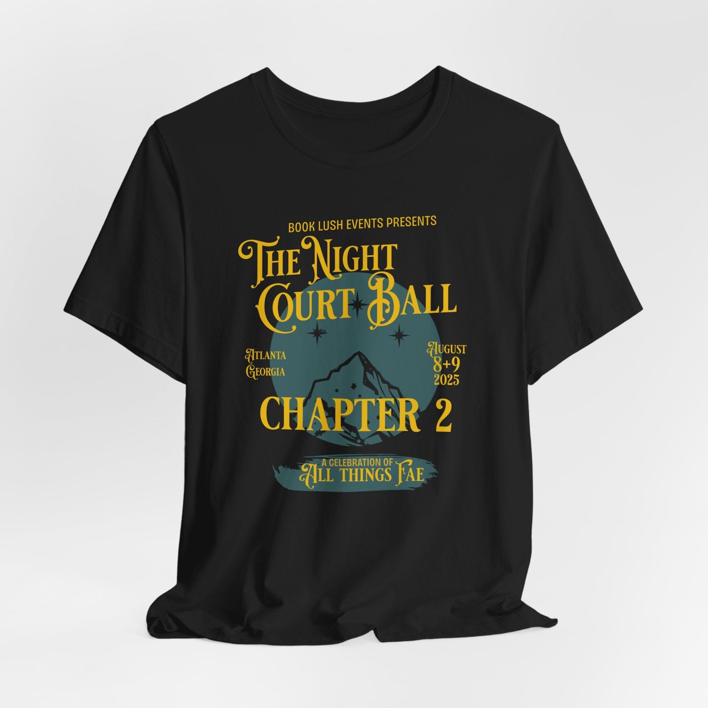 Night Court Ball: Chapter 2 Tee – Fantasy Music Festival Poster Style - Offbeat Opulence