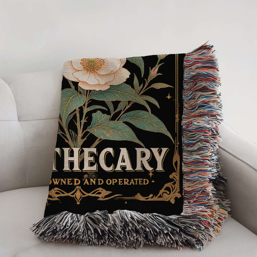 Aqua Tofana Apothecary Woven Blanket-Offbeat Opulence