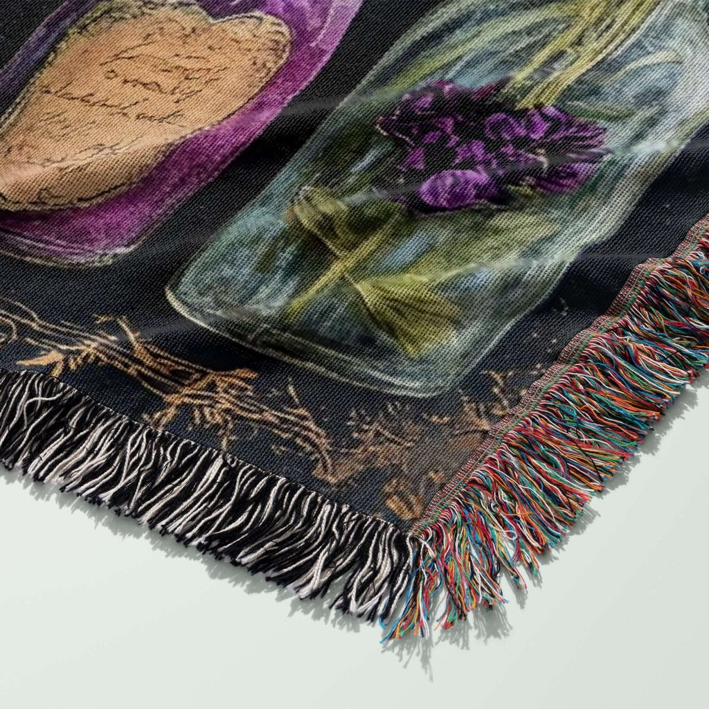 Aqua Tofana Apothecary Woven Blanket-Offbeat Opulence