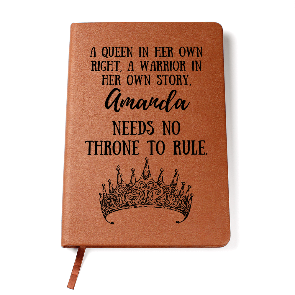 Personalized Warrior Queen Journal – A Throne-Free Rule