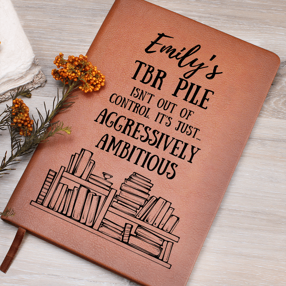 Personalized Aggressively Ambitious TBR Journal-Offbeat Opulence