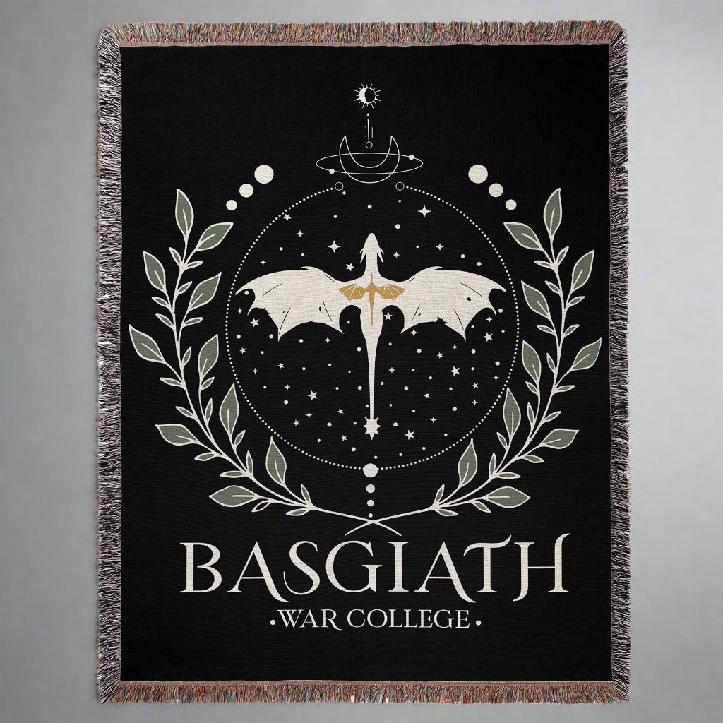 Basgiath War College Woven Blanket – Fly or Die - Offbeat Opulence