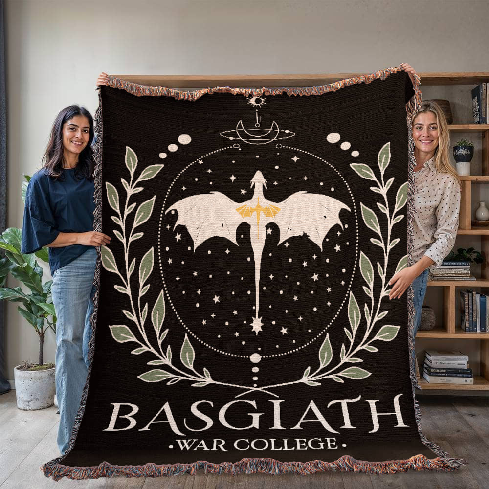 Basgiath War College Woven Blanket – Fly or Die - Offbeat Opulence