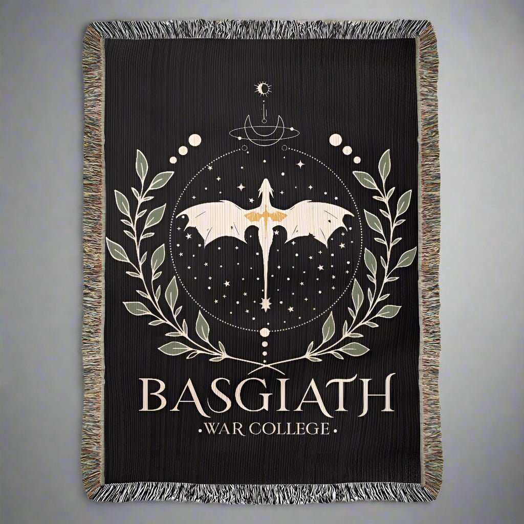 Basgiath War College Woven Blanket – Fly or Die - Offbeat Opulence