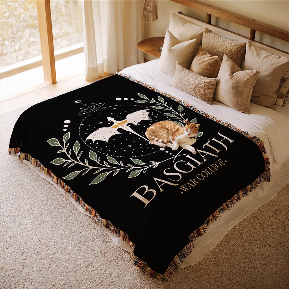 Basgiath War College Woven Blanket – Fly or Die - Offbeat Opulence