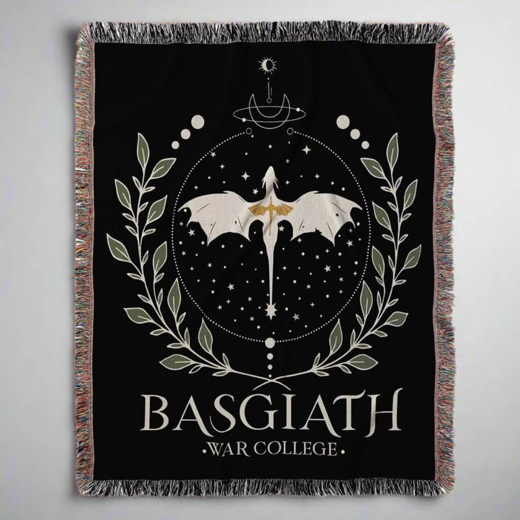 Basgiath War College Woven Blanket – Fly or Die-Offbeat Opulence