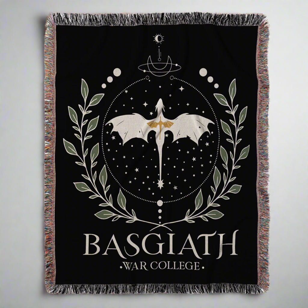 Basgiath War College Woven Blanket – Fly or Die - Offbeat Opulence