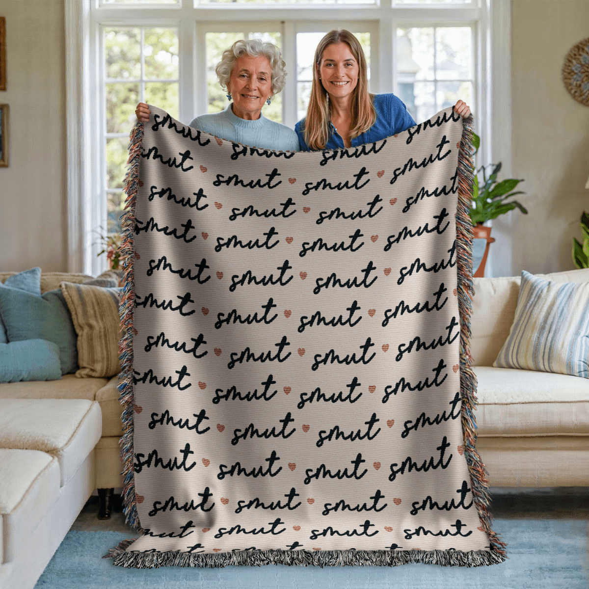 Certified Smut Lover – Woven Blanket-Offbeat Opulence
