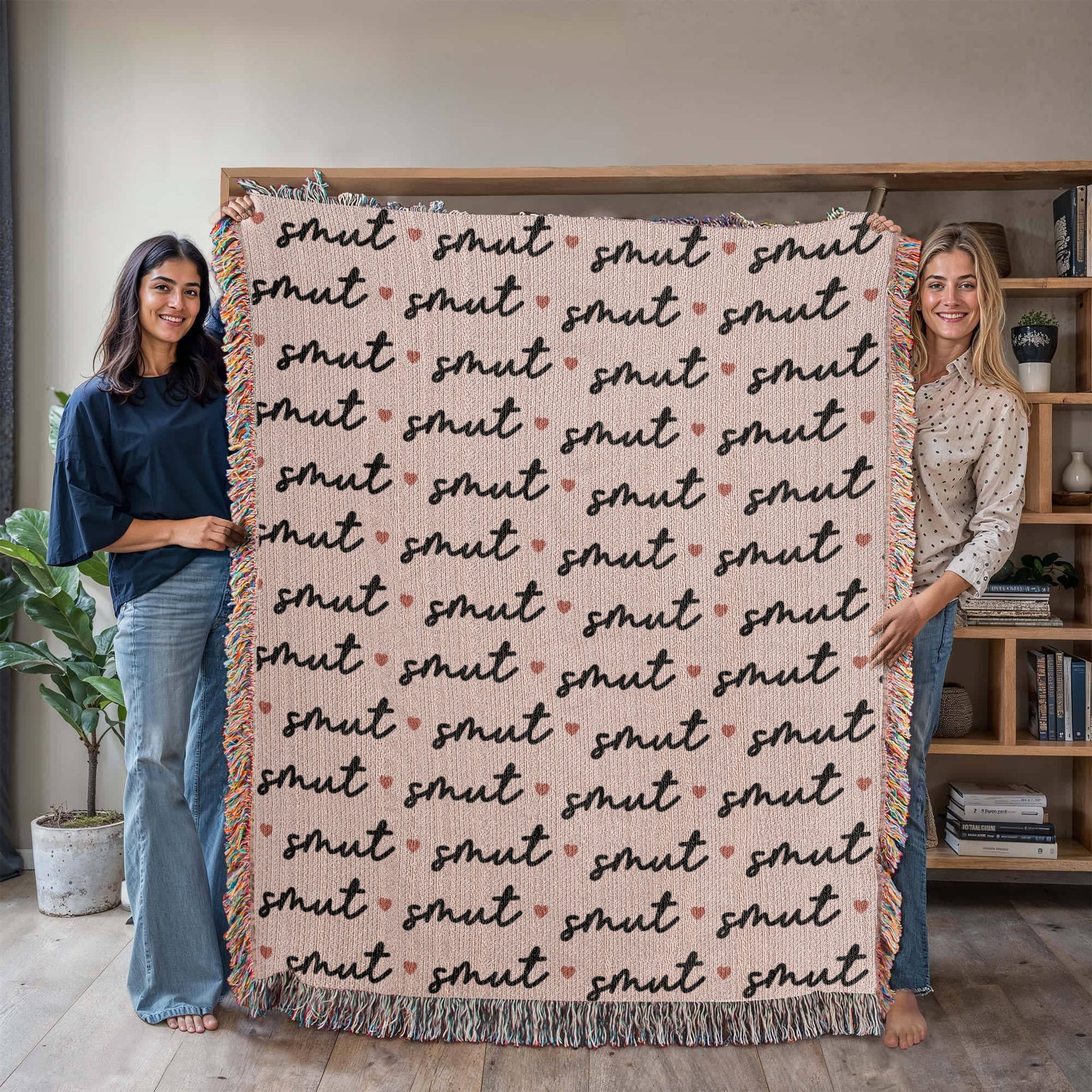 Certified Smut Lover – Woven Blanket-Offbeat Opulence
