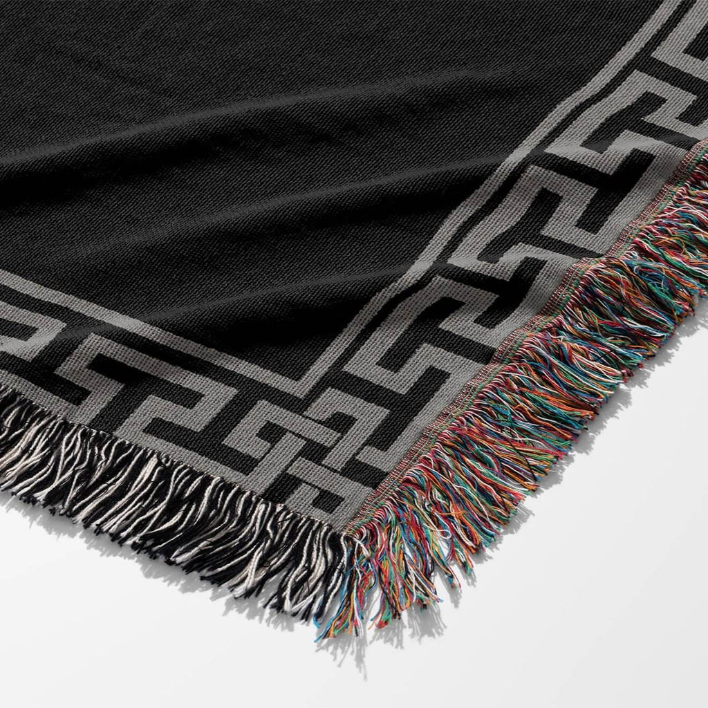 Dragon Seal Woven Blanket - A Legacy of Elder Power & Destiny-Offbeat Opulence