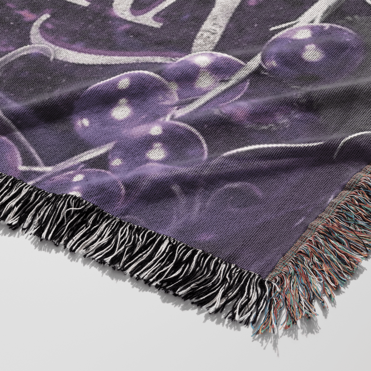 Enchantra – Officially Licensed Woven Tapestry Blanket Closeup - Offbeat Opulence 