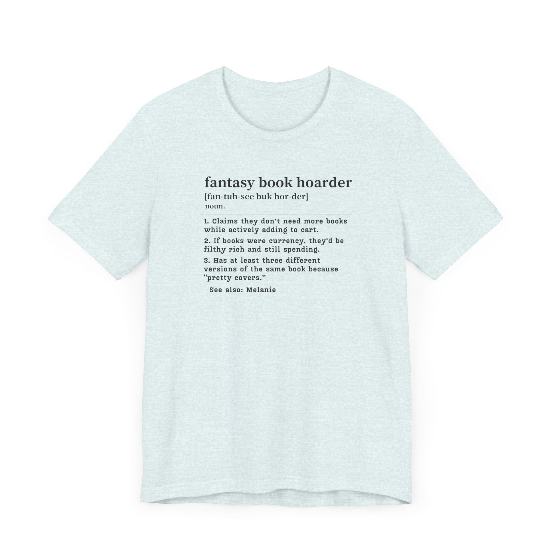 Fantasy Book Hoarder Definition T-Shirt – Personalized Book Collector Tee - Offbeat Opulence