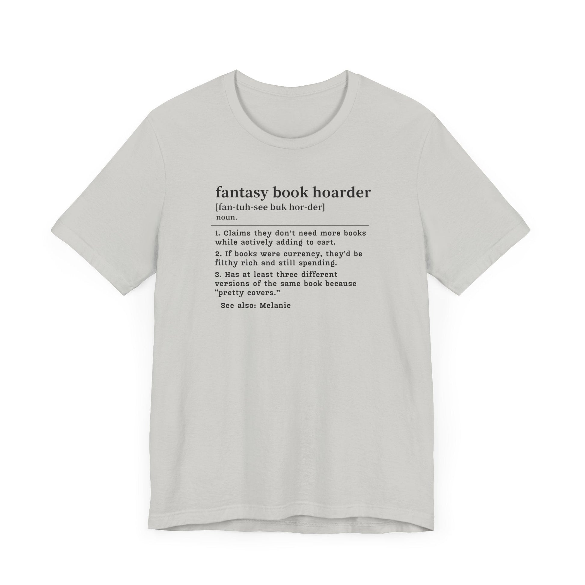Fantasy Book Hoarder Definition T-Shirt – Personalized Book Collector Tee - Offbeat Opulence