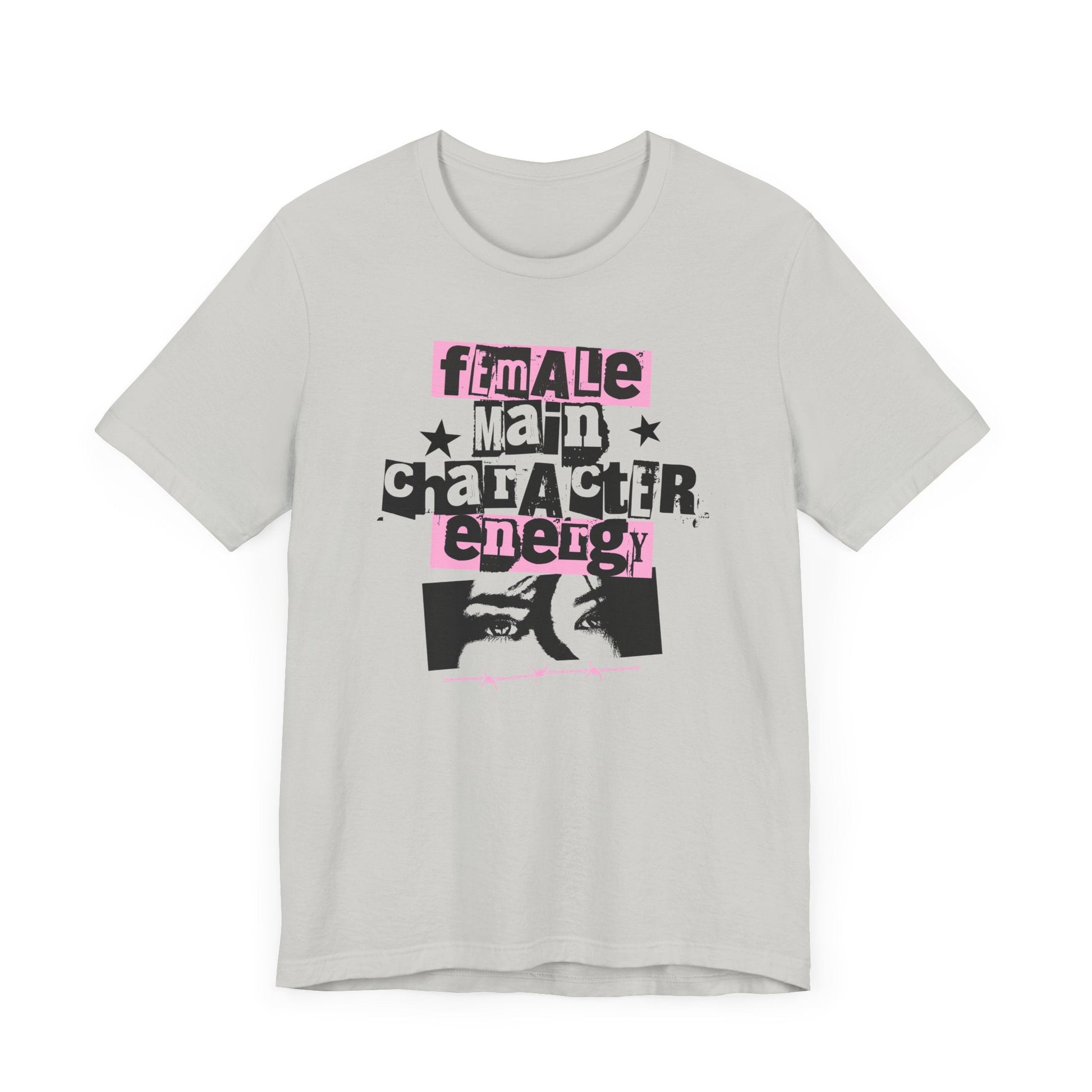 Female Main Character Energy – Retro ’80s Punk Tee - Offbeat Opulence