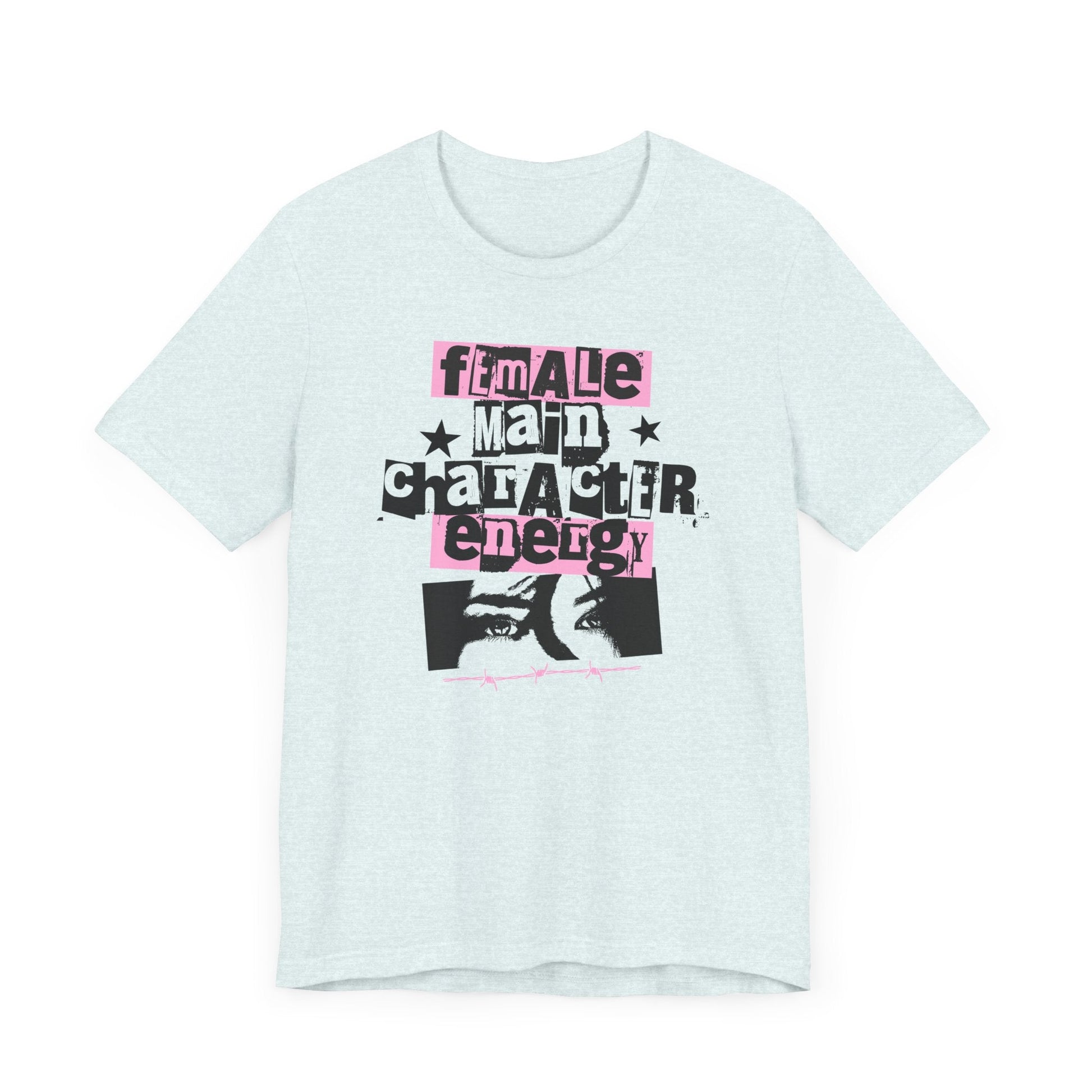 Female Main Character Energy – Retro ’80s Punk Tee - Offbeat Opulence