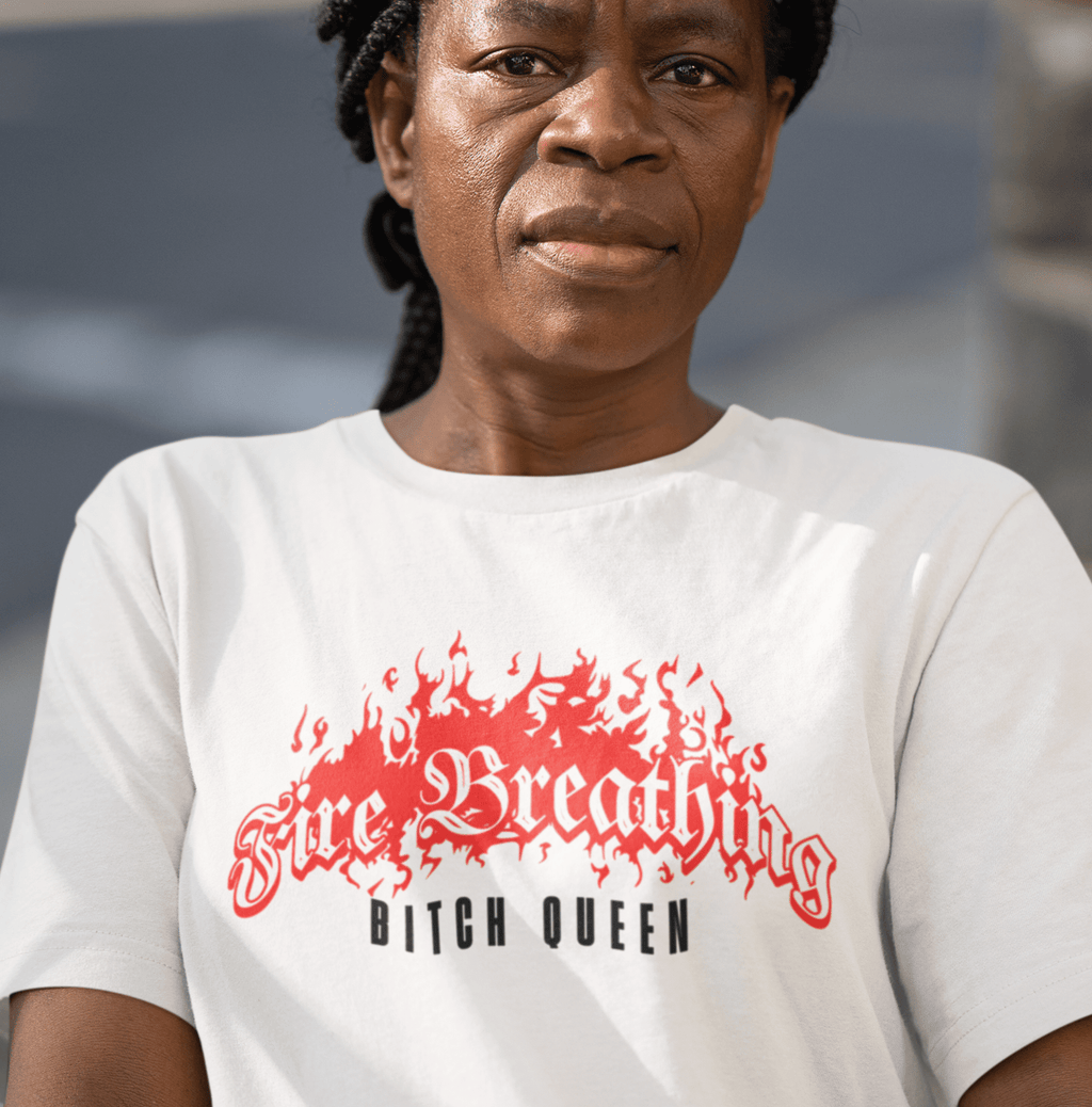 Fire Breathing Bitch Queen T-Shirt – Aelin Galathynius Inspired Tee - Offbeat Opulence