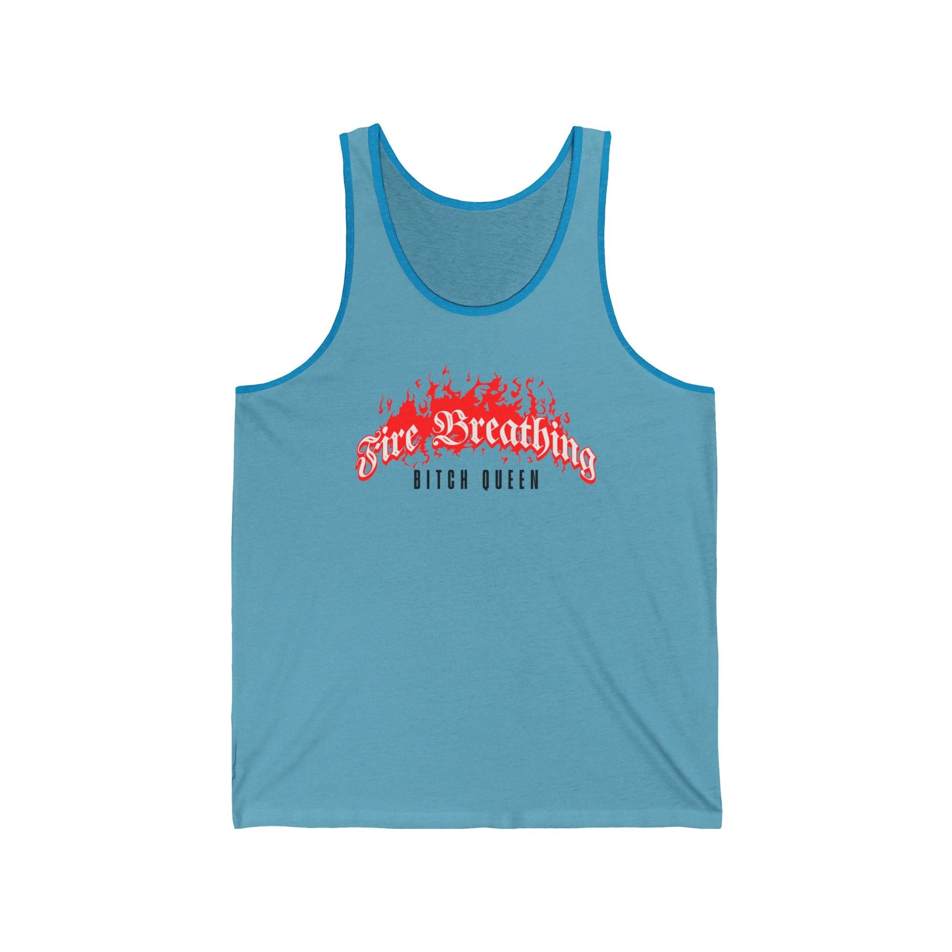 Fire Breathing Bitch Queen Tank Top – Bookish Summer Statement Piece - Offbeat Opulence