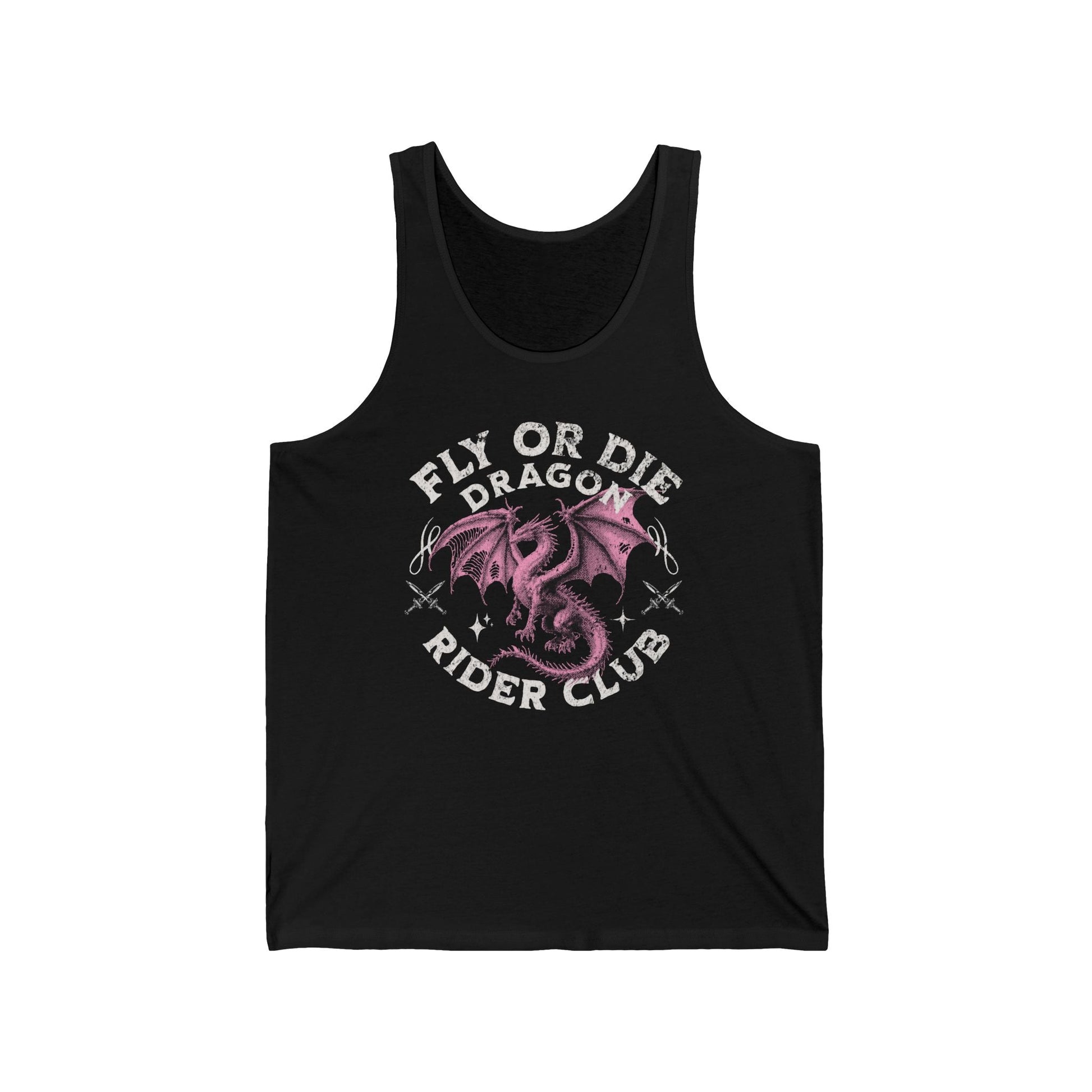 Fly or Die Dragon Rider Club Tank Top – Romantasy - Inspired Graphic - Offbeat Opulence