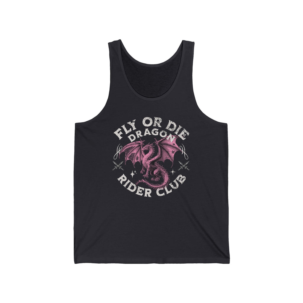 Fly or Die Dragon Rider Club Tank Top – Romantasy - Inspired Graphic - Offbeat Opulence