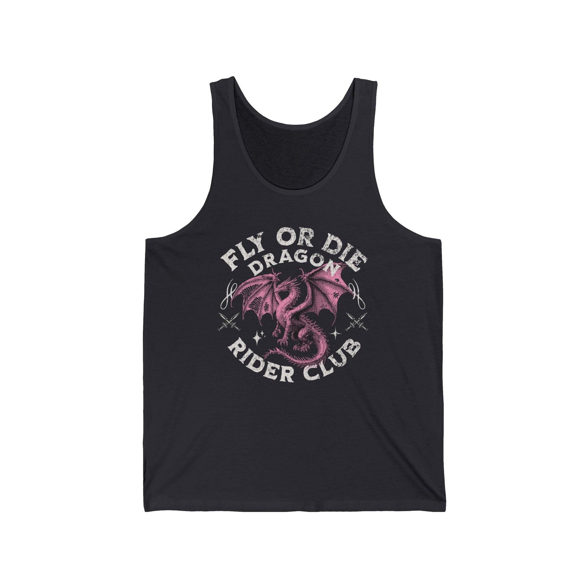 Fly or Die Dragon Rider Club Tank Top – Romantasy - Inspired Graphic - Offbeat Opulence