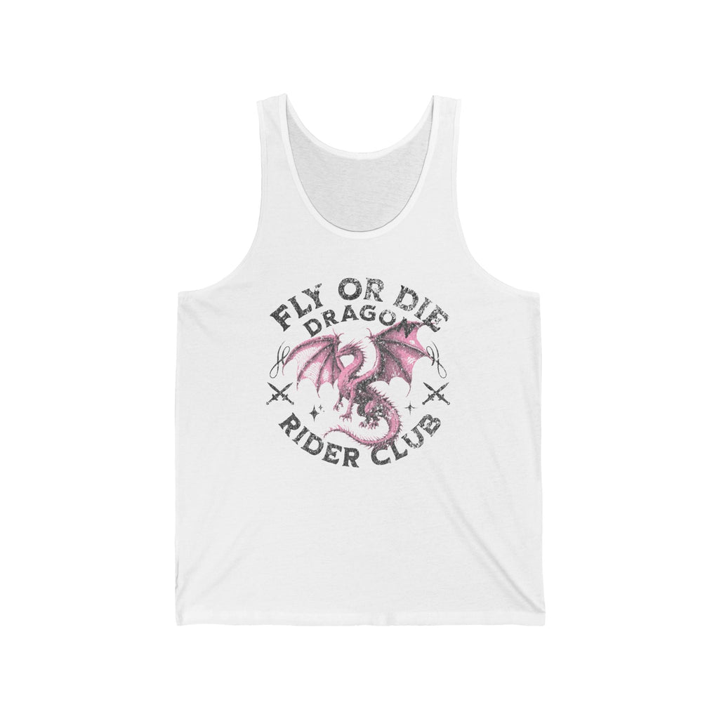 Fly or Die Dragon Rider Club Tank Top – Romantasy - Inspired Graphic - Offbeat Opulence