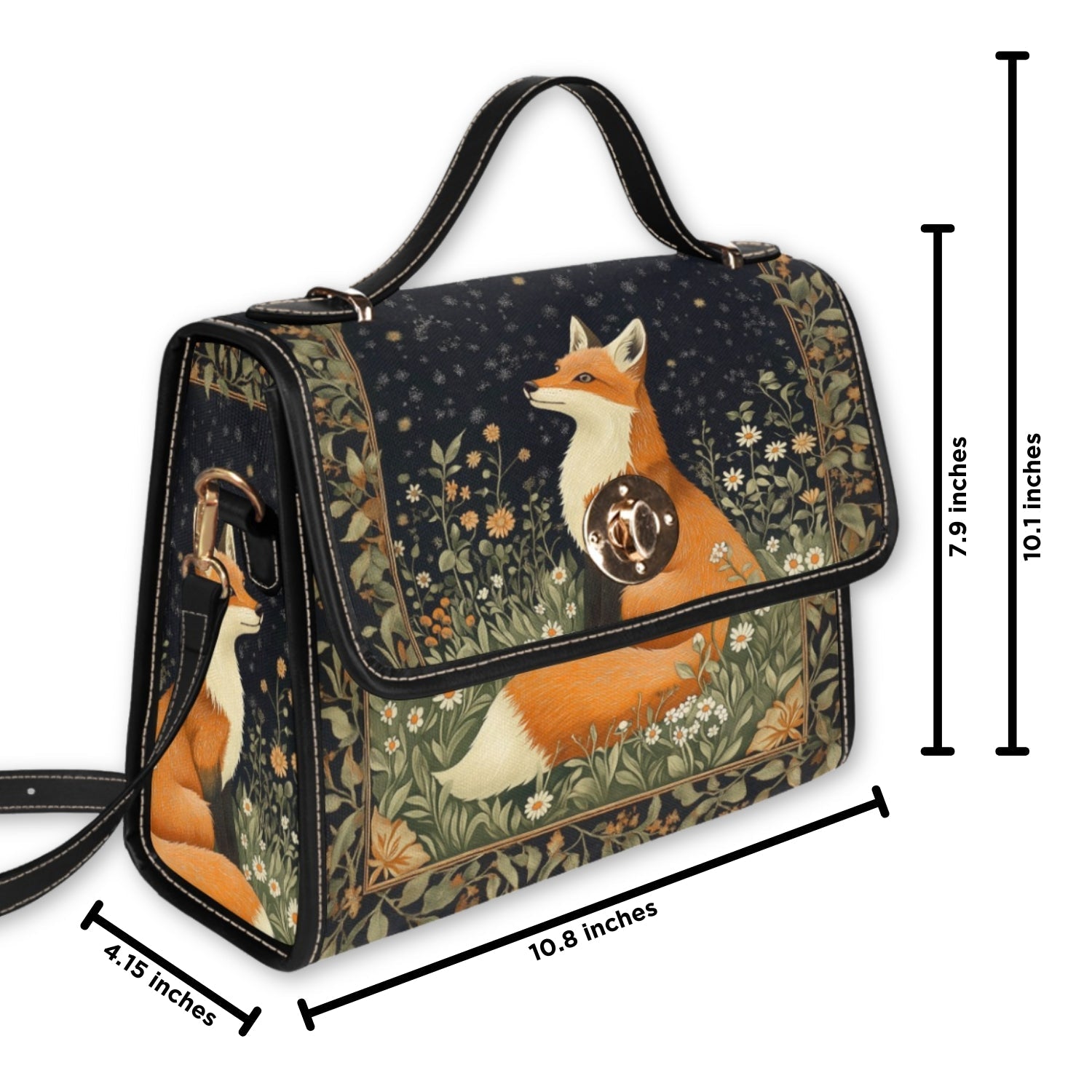 Fox Love Meadow Handbag – A Touch of Wild Enchantment - Offbeat Opulence