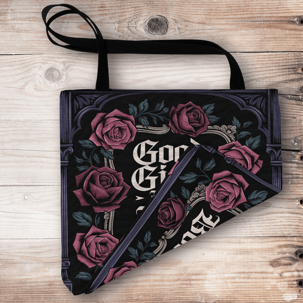 Good Girls Read Bad Books Dark Romance Woven Tote-Offbeat Opulence