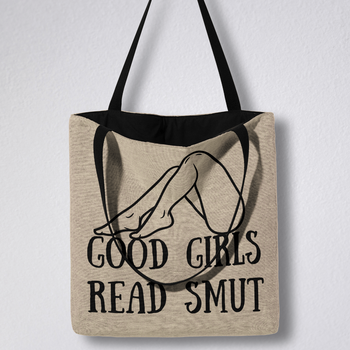 Good Girls Read Smut Woven Tote Bag-Offbeat Opulence