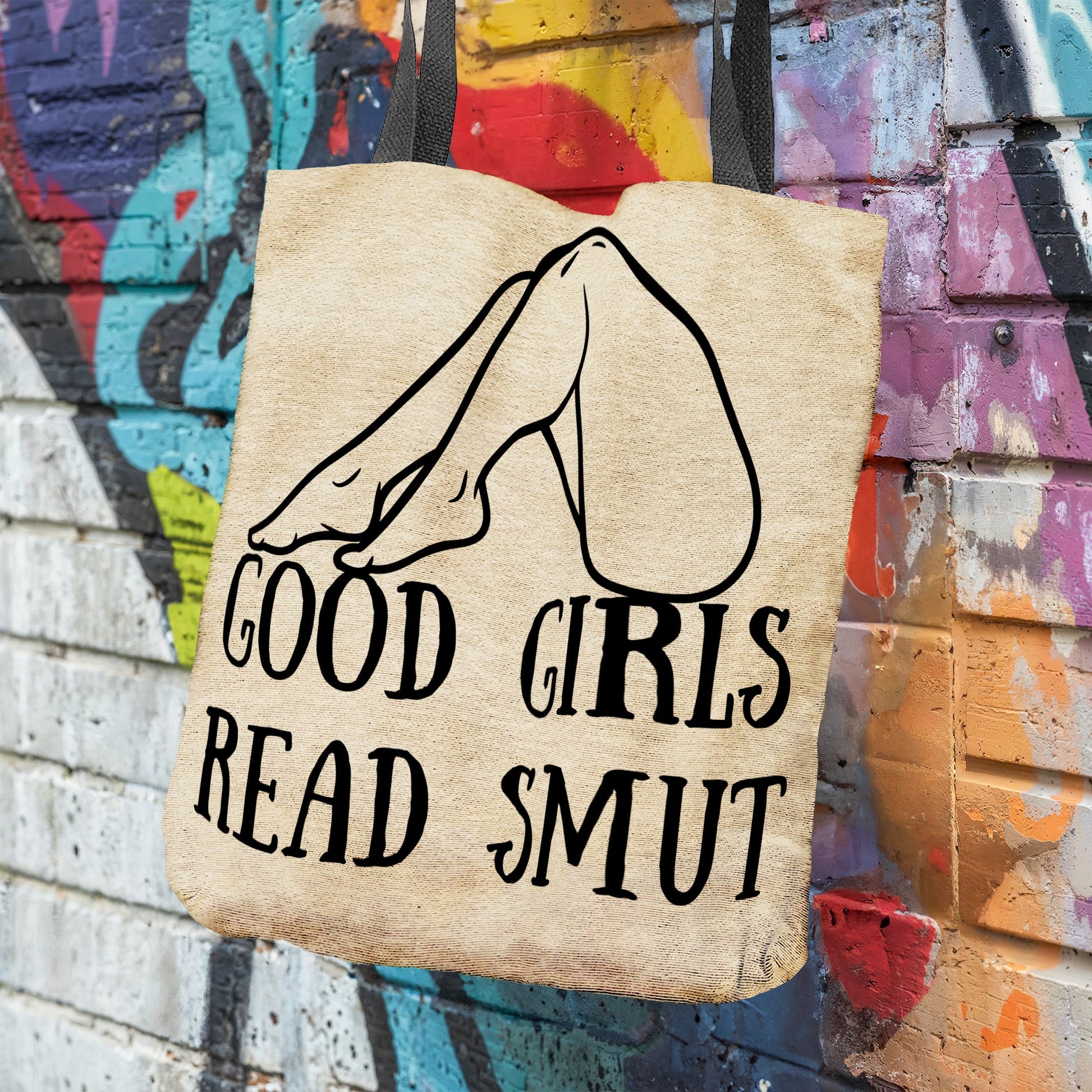 Good Girls Read Smut Woven Tote Bag-Offbeat Opulence