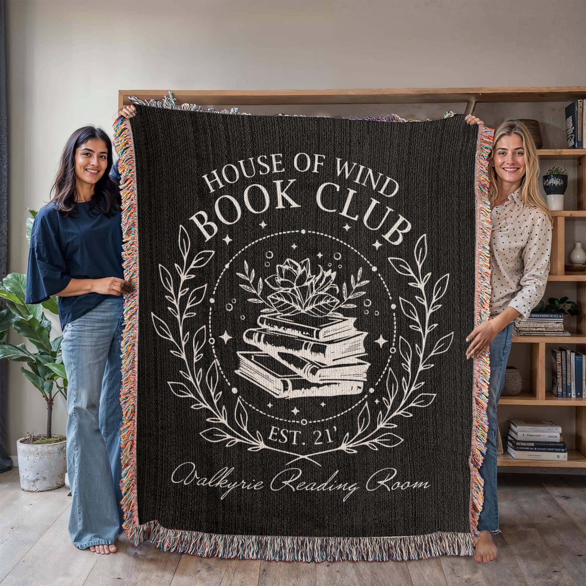 House of Wind Woven Blanket – Valkyrie Reading Room Edition-Offbeat Opulence