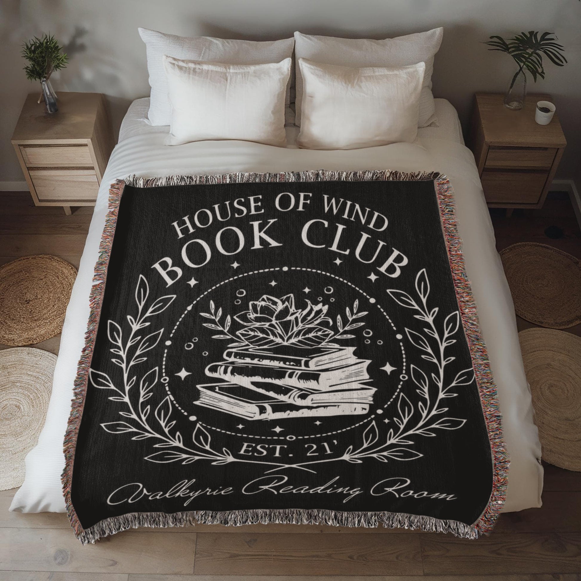 House of Wind Woven Blanket – Valkyrie Reading Room Edition-Offbeat Opulence