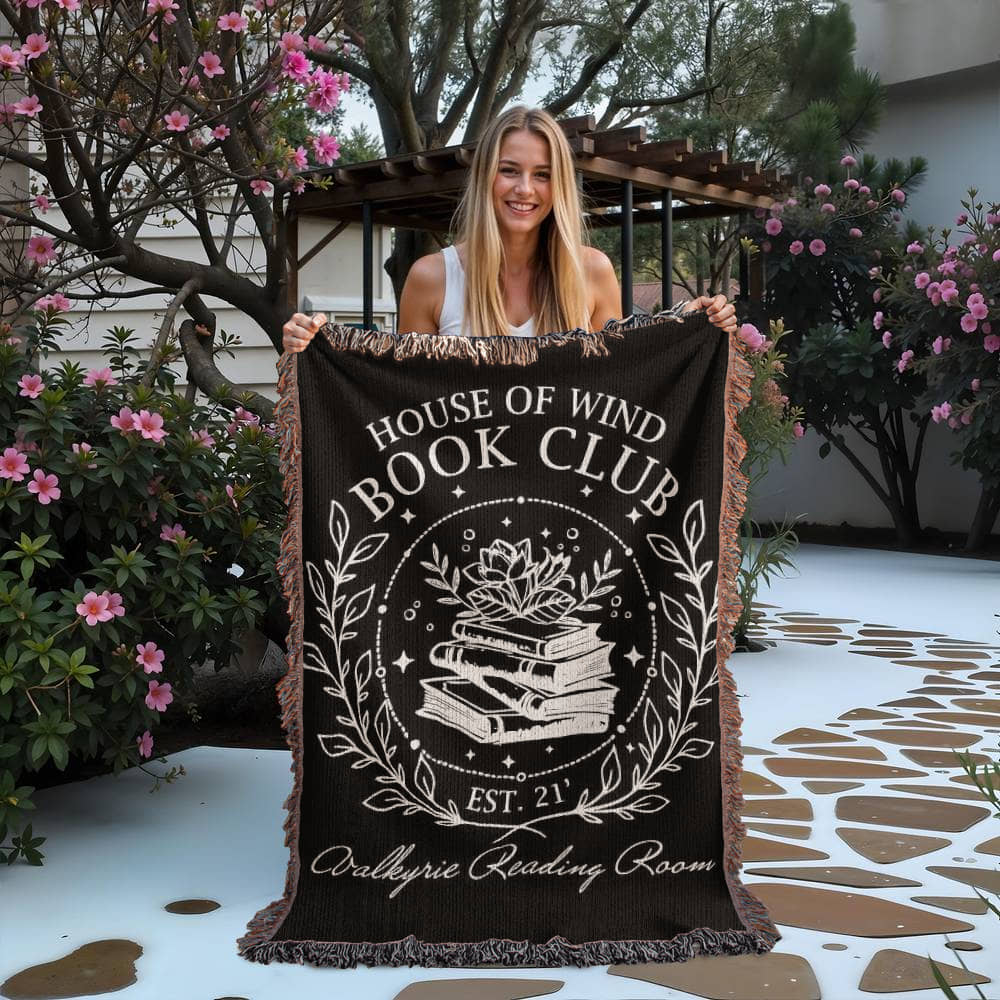 House of Wind Woven Blanket – Valkyrie Reading Room Edition-Offbeat Opulence