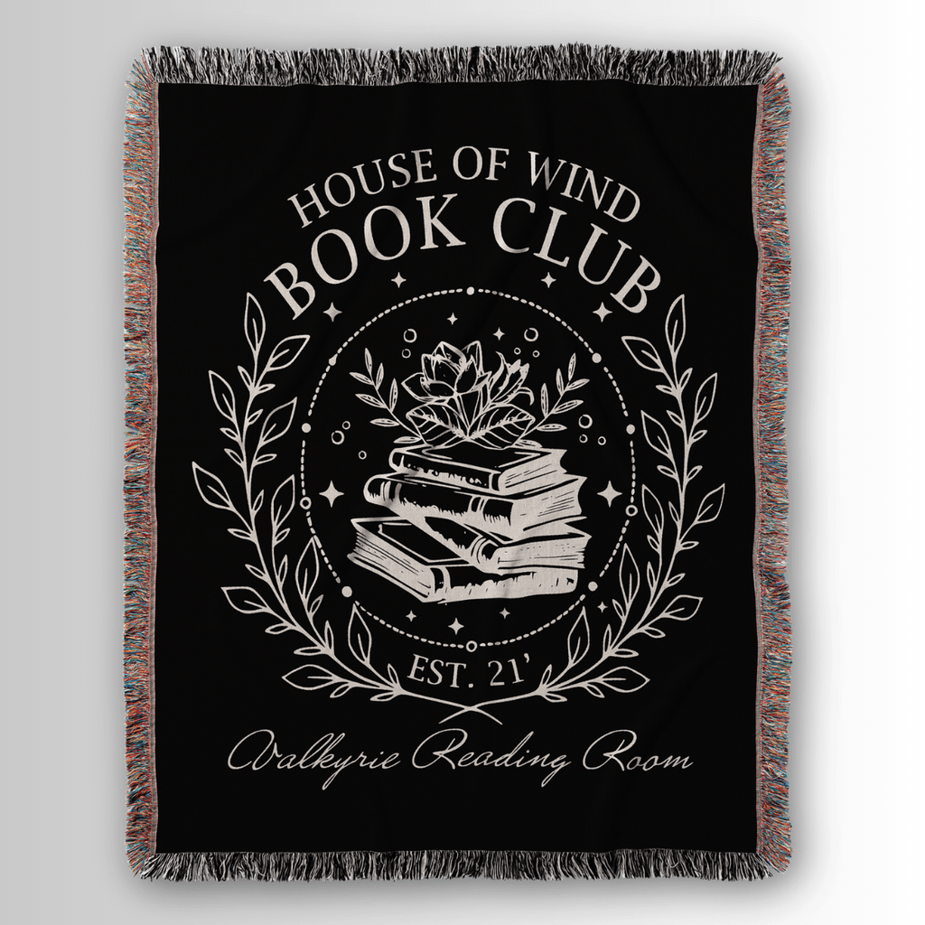 House of Wind Woven Blanket – Valkyrie Reading Room Edition-Offbeat Opulence