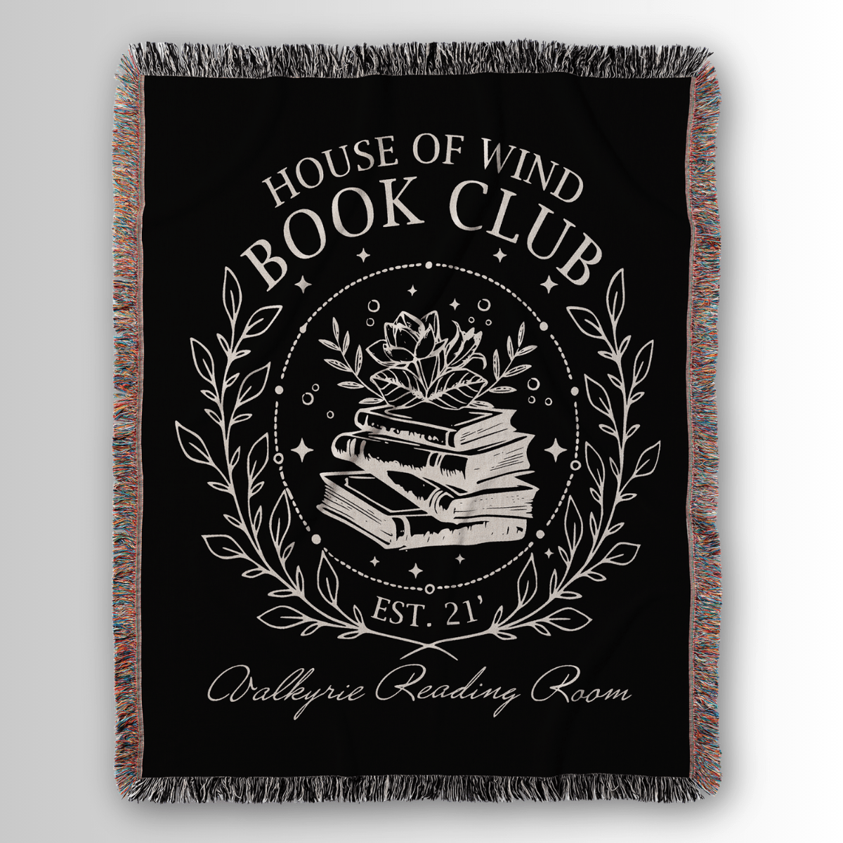 House of Wind Woven Blanket – Valkyrie Reading Room Edition-Offbeat Opulence
