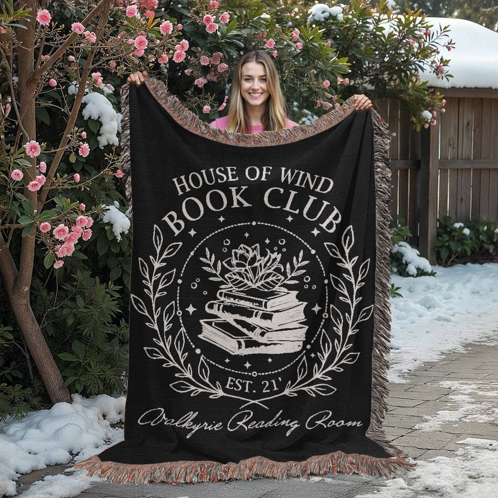 House of Wind Woven Blanket – Valkyrie Reading Room Edition-Offbeat Opulence