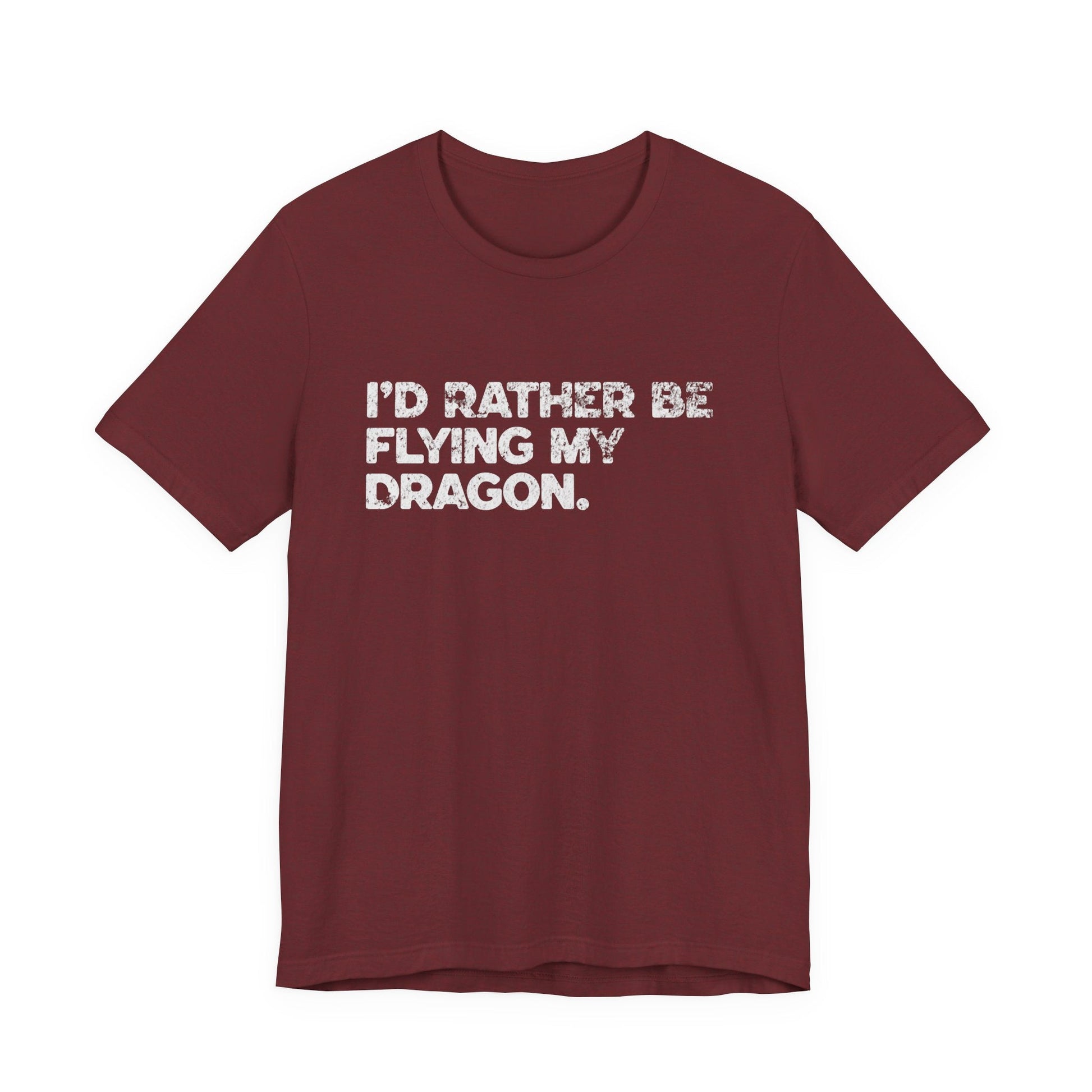 I'd Rather Be Flying My Dragon T-Shirt – Fantasy Dragon Tee & Gift for Readers - Offbeat Opulence