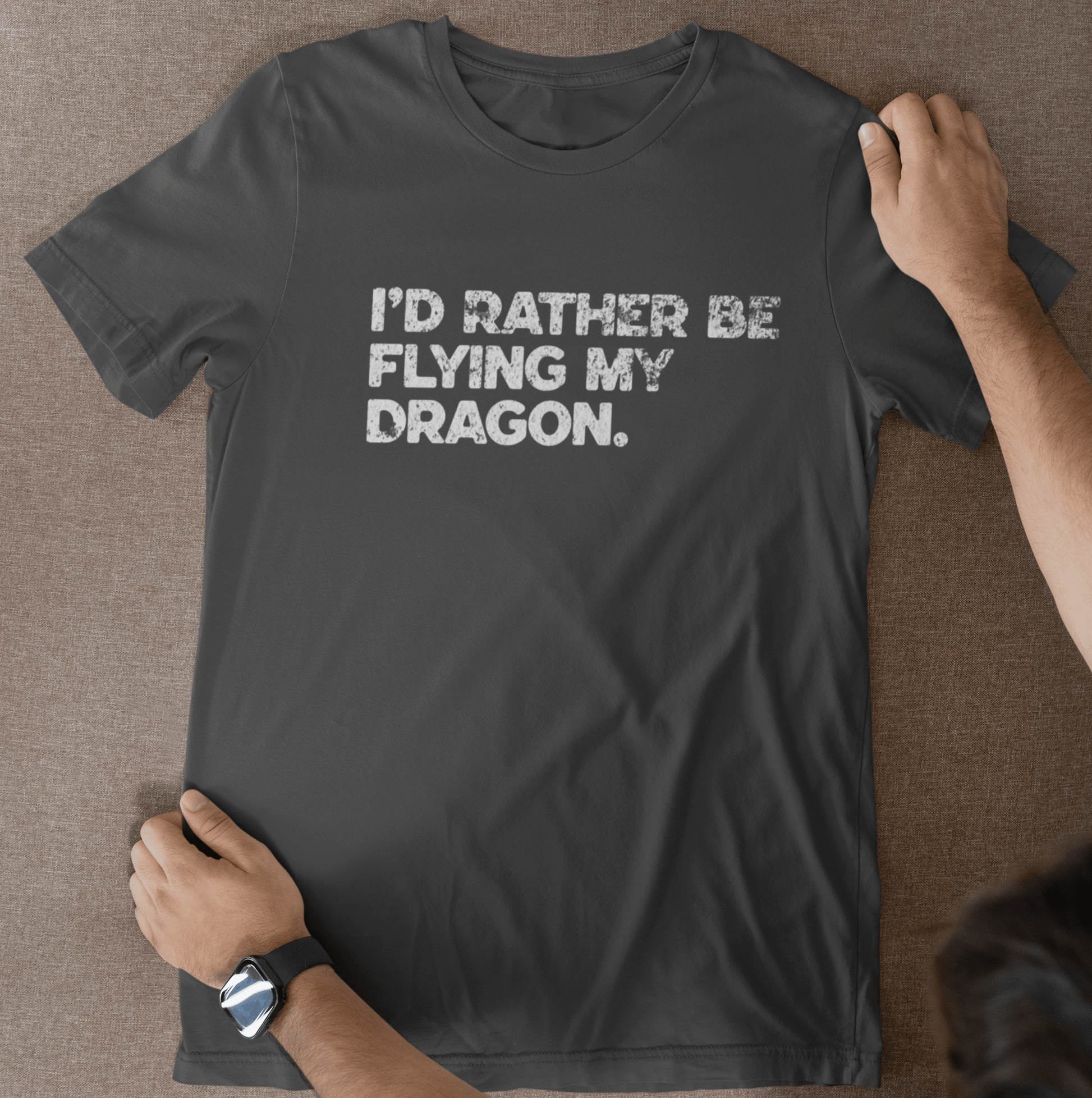 I'd Rather Be Flying My Dragon T-Shirt – Fantasy Dragon Tee & Gift for Readers - Offbeat Opulence