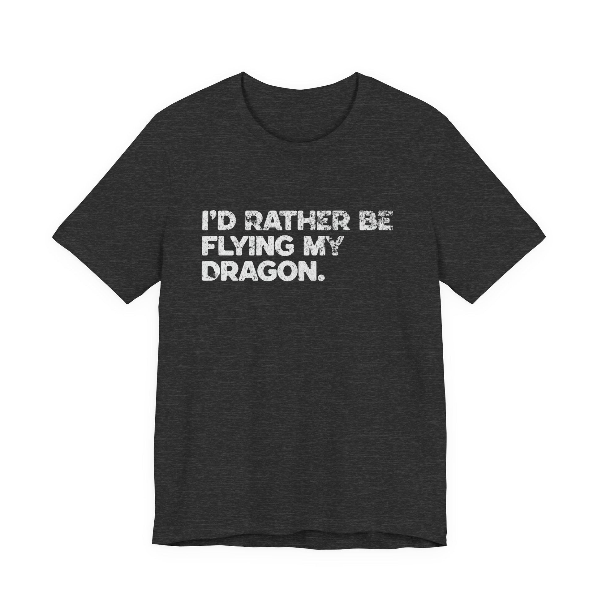 I'd Rather Be Flying My Dragon T-Shirt – Fantasy Dragon Tee & Gift for Readers - Offbeat Opulence