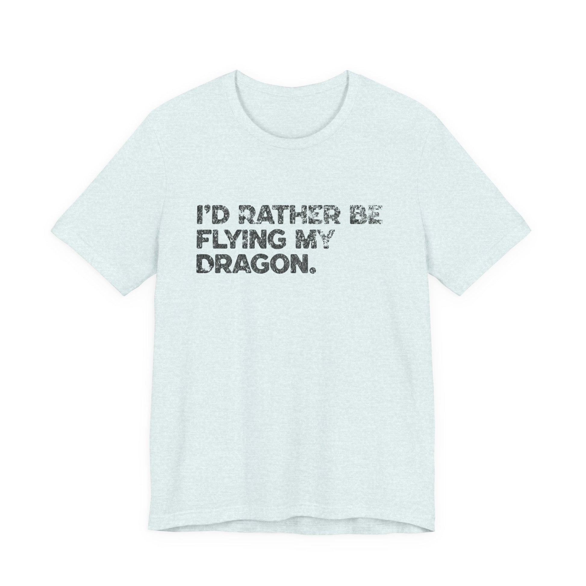 I'd Rather Be Flying My Dragon T-Shirt – Fantasy Dragon Tee & Gift for Readers - Offbeat Opulence