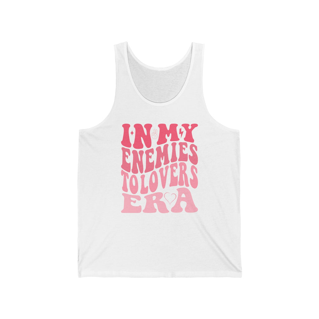 In My Enemies to Lovers Era Tank Top – Romantic Trope Graphic - Offbeat Opulence