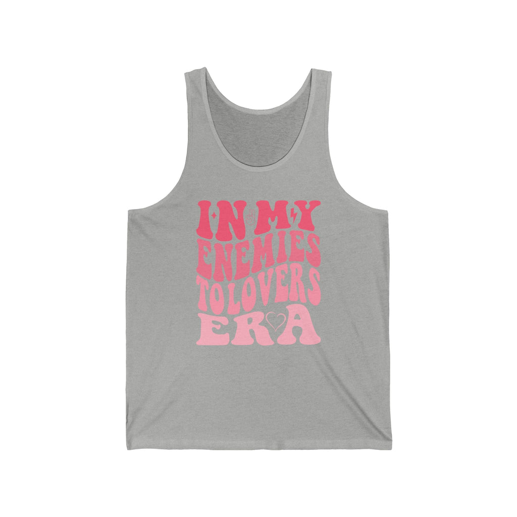In My Enemies to Lovers Era Tank Top – Romantic Trope Graphic - Offbeat Opulence