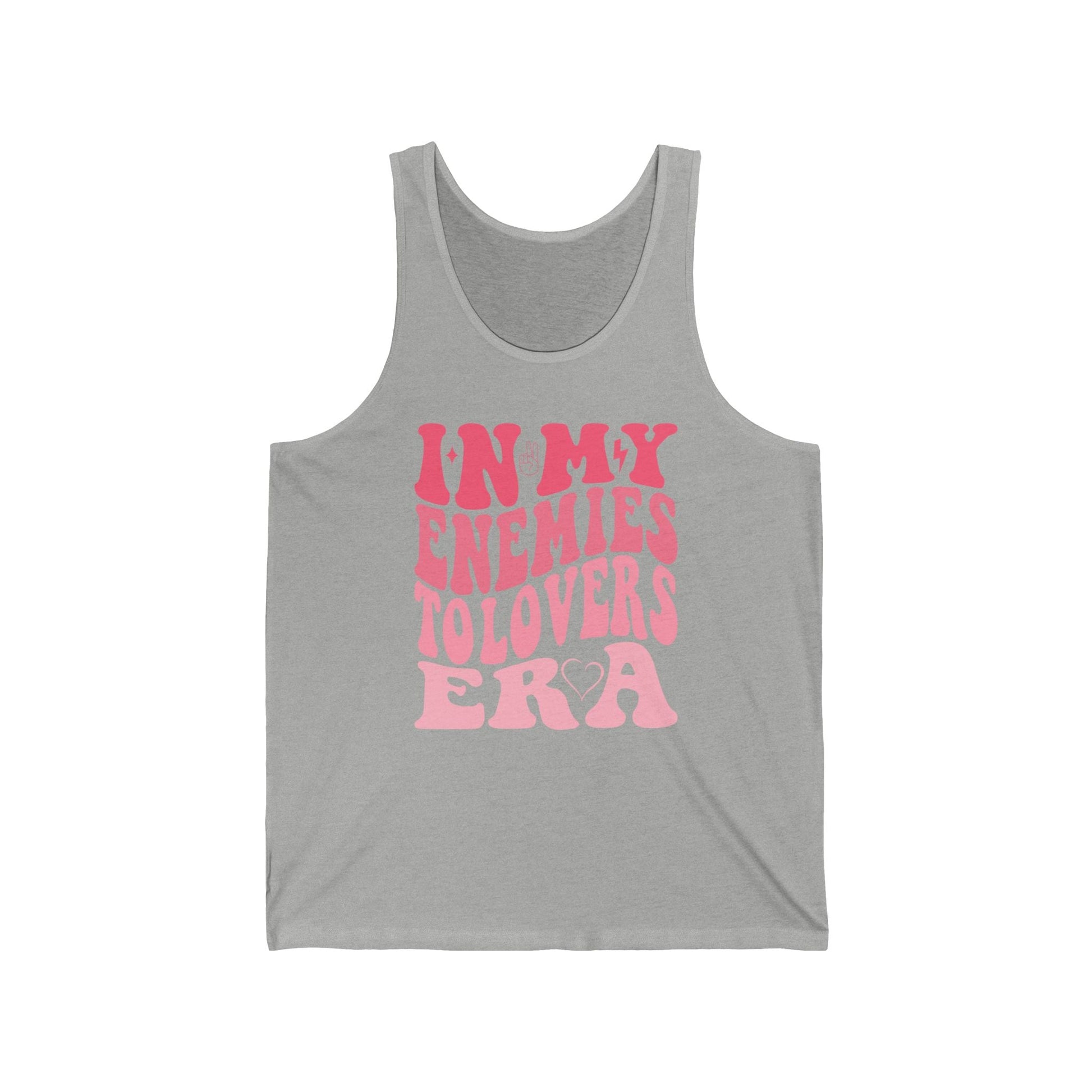 In My Enemies to Lovers Era Tank Top – Romantic Trope Graphic - Offbeat Opulence