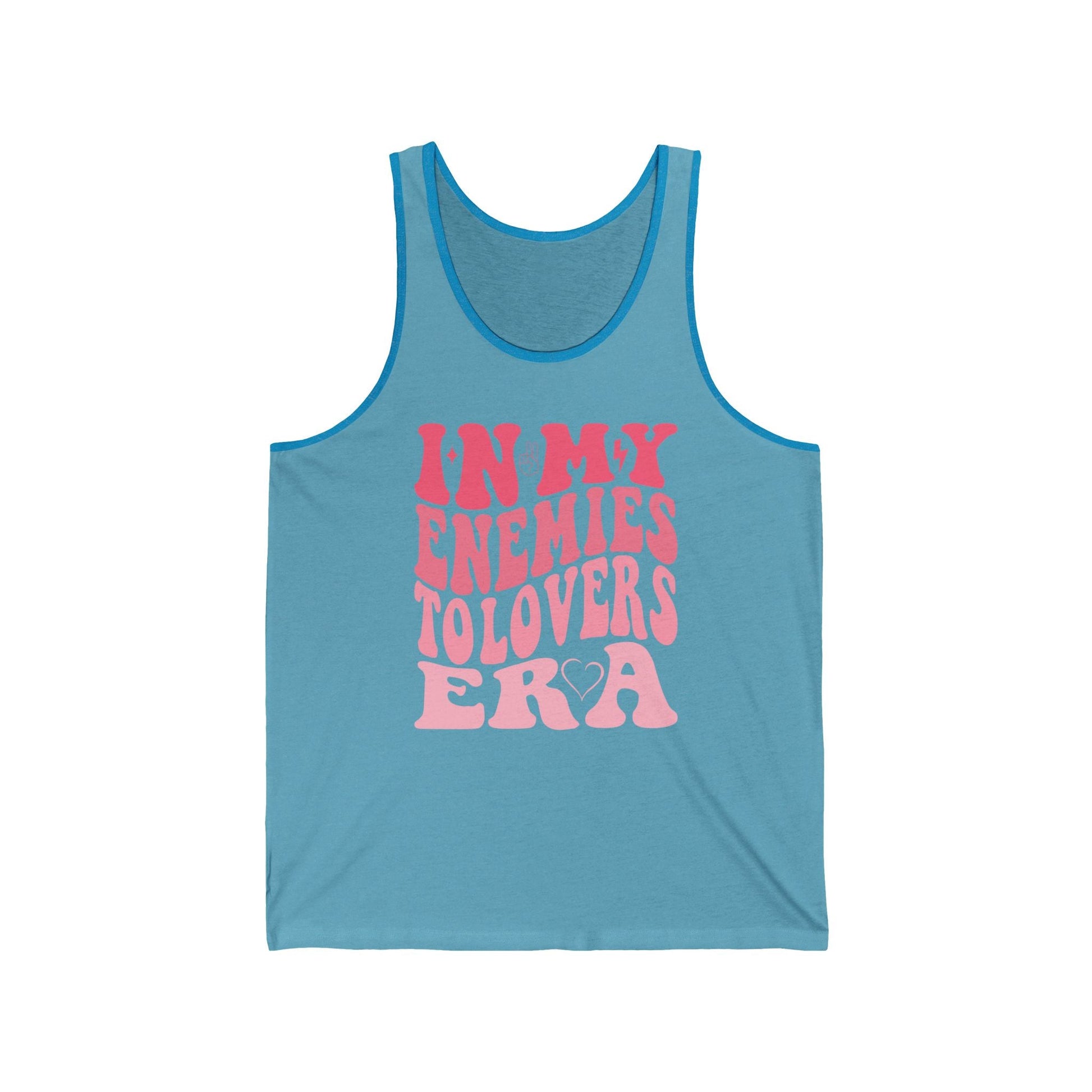 In My Enemies to Lovers Era Tank Top – Romantic Trope Graphic - Offbeat Opulence